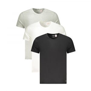 Calvin Klein Graues Baumwolle Männer T-Shirt