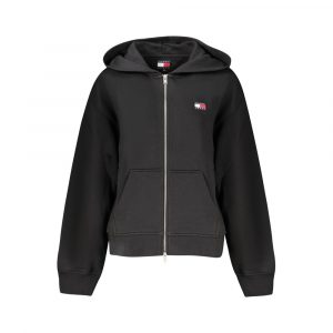 Tommy Hilfiger Schwarzer Baumwoll-Hoodie für Frauen