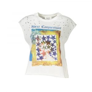 Desigual Weißes Baumwoll-T-Shirt für Frauen