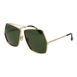 Max Mara Goldene Sonnenbrille mit Metallrahmen