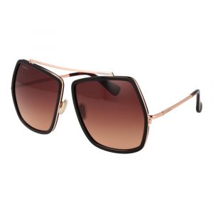 Max Mara Braune Metall-Sonnenbrille