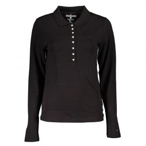 Tommy Hilfiger Schwarzes Baumwoll-Poloshirt