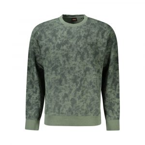 Hugo Boss Grüner Baumwollpullover