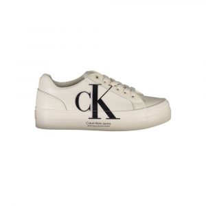 Calvin Klein Sneaker aus weißem Polyester