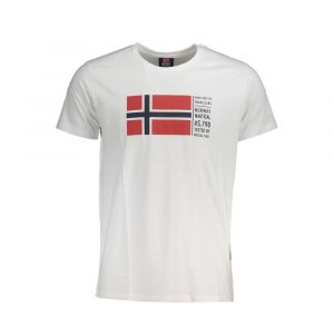 Norway 1963 T-Shirt aus weißer Baumwolle