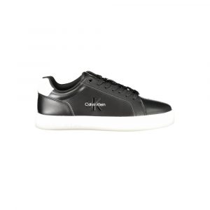 Calvin Klein Schwarzes Leder Herren Sneaker