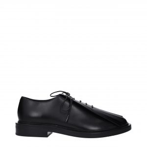 Max Mara Schwarze Leder Oxfords und Derbies