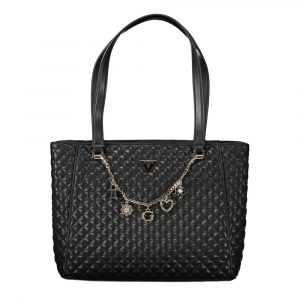 Guess Jeans Schwarz Polyethylen Frauen Handtasche