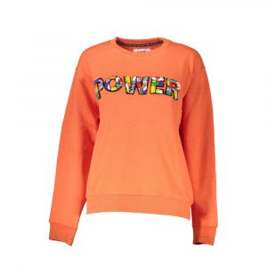 Desigual Orangefarbener Baumwollpullover