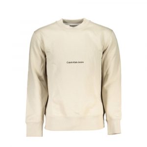 Calvin Klein Beigefarbener Baumwollpullover