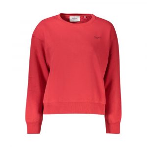 Pepe Jeans Roter Bio-Baumwollpullover für Frauen