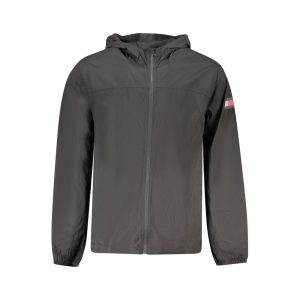 Tommy Hilfiger Schwarze Polyamid-Jacke für Männer