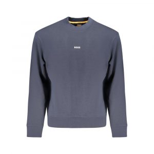 Hugo Boss Blauer Baumwollpullover für Männer
