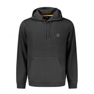 Hugo Boss Schwarzer Baumwollpullover fĂŒr MĂ€nner