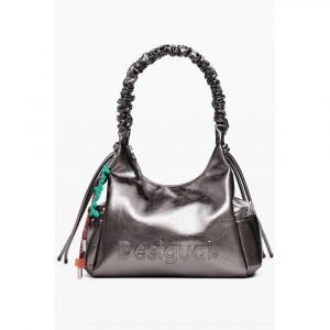 Desigual Bronze Polyethylen Frauen Handtasche