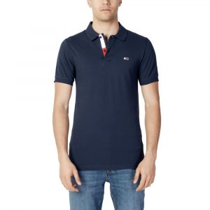 Tommy Hilfiger Jeans Blaues Baumwoll-Poloshirt