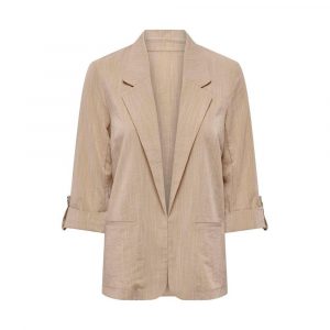 Only Beige Viskose-Blazer
