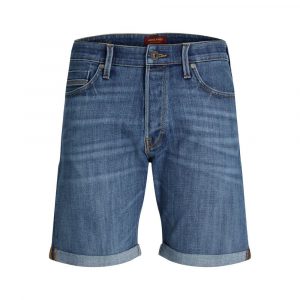 Jack Jones Blaue Baumwoll-Bermudas