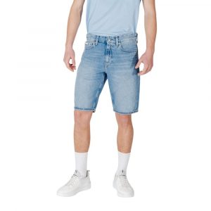 Calvin Klein Jeans Blaue Baumwoll-Bermudas