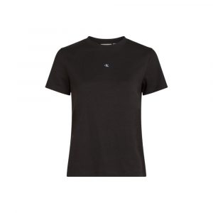 Calvin Klein Jeans Schwarzes T-Shirt aus recycelter Baumwolle
