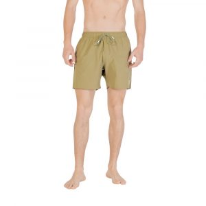 Hugo Boss GrĂŒne Polyester-Badeshorts