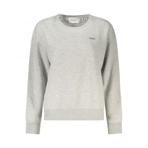 Pepe Jeans Grauer Baumwollpullover für Frauen