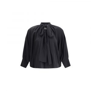 Max Mara Seidenbluse in Schwarz