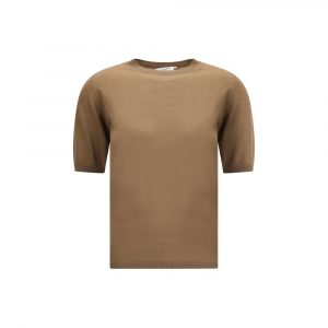 Max Mara Braunes Wollfleece-Oberteil
