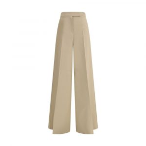Max Mara Beigefarbene Baumwoll-Chinos