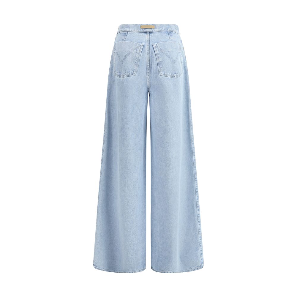 Max Mara Hellblaue Baumwolljeans aus Denim – Bild 2