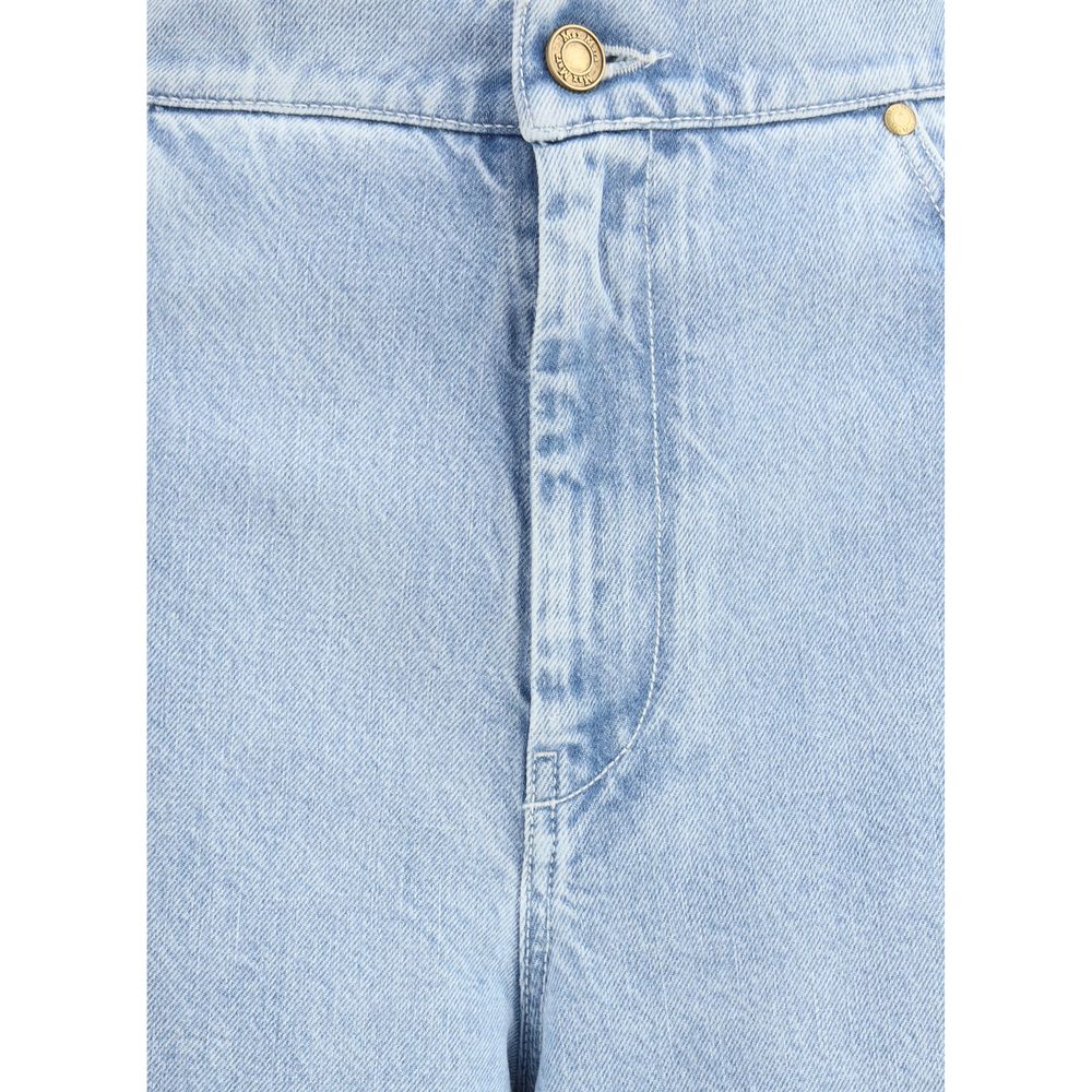 Max Mara Hellblaue Baumwolljeans aus Denim – Bild 3