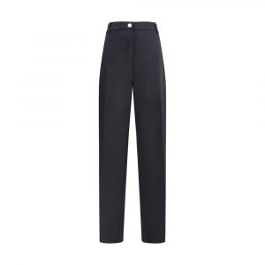 Max Mara Schwarze Freizeit-Hose aus Wolle