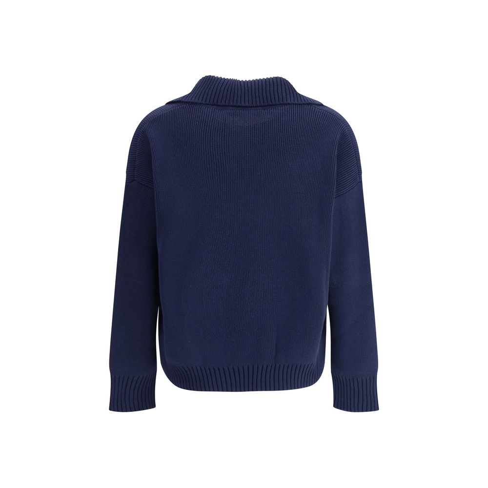 Max Mara Baumwoll-Sweatshirt in Blau – Bild 2