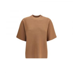 Max Mara Braunes Polyester-T-Shirt