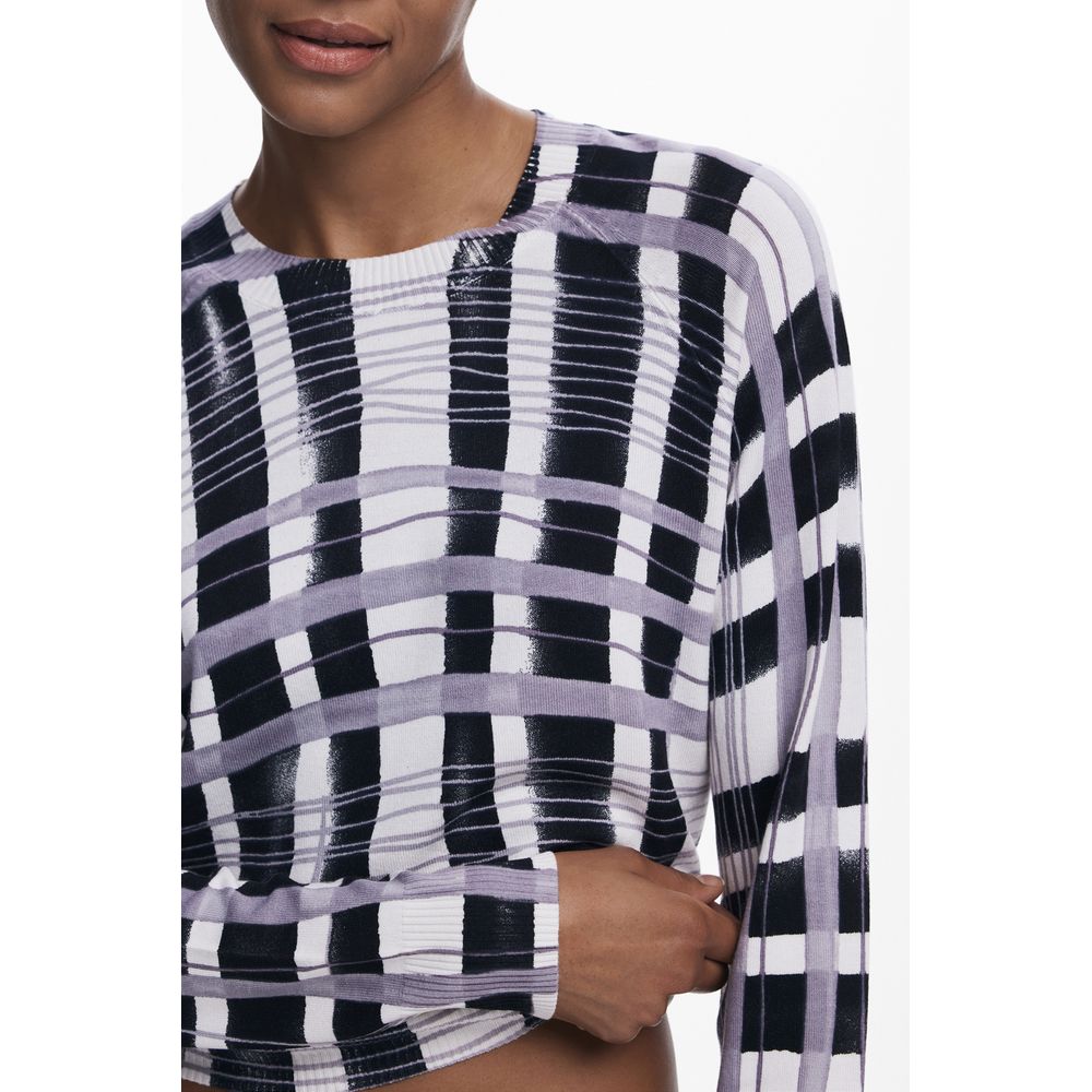 Desigual Weißer Viskose-Pullover für Damen – Bild 3