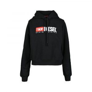 Diesel Schwarzer Baumwoll-Hoodie