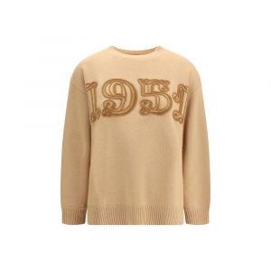 Max Mara Beiger Woll-Sweatshirt