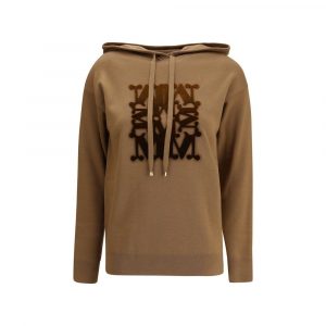 Max Mara Beiger Woll-Sweatshirt