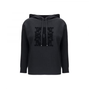 Max Mara Schwarzer Woll-Sweatshirt