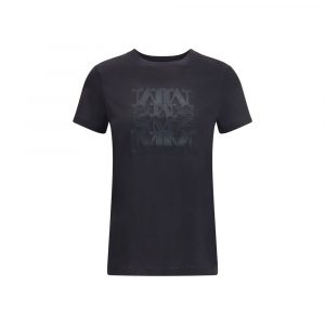 Max Mara Schwarzes Baumwoll-T-Shirt