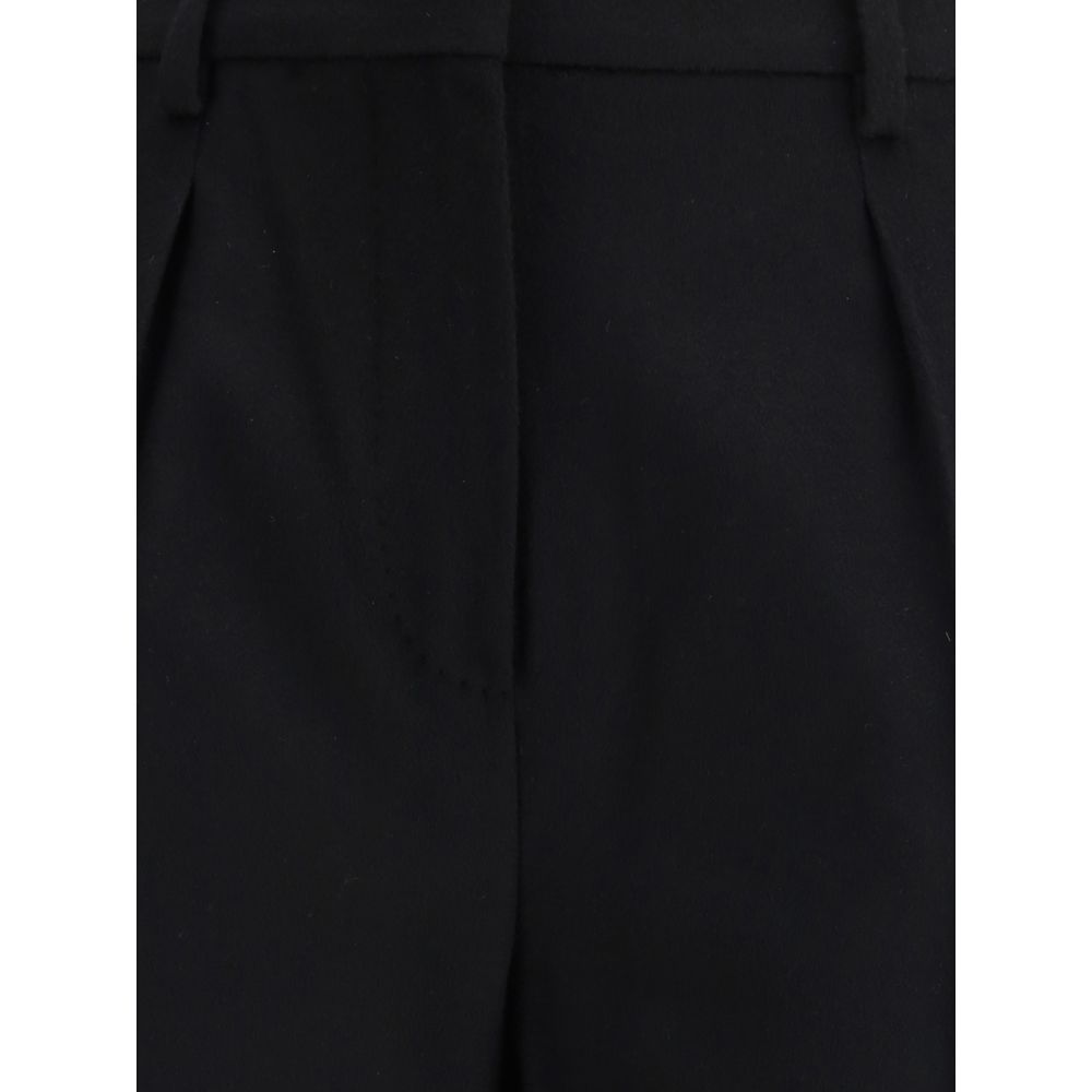 Max Mara Schwarze Kamelhaar-Hose im Casual-Stil – Bild 3