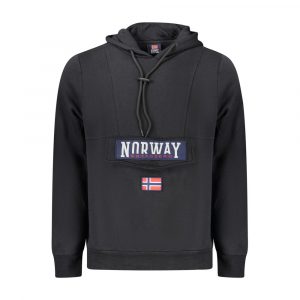 Norway 1963 Schwarzer Baumwoll-Sweatshirt