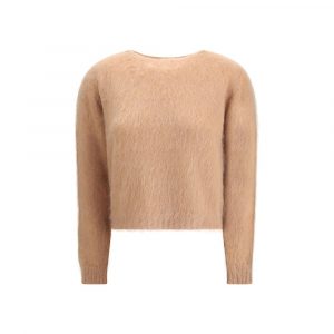 Max Mara Brauner Polyamid-Sweatshirt