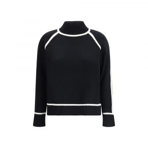 Max Mara Schwarzer Wollrollkragenpullover