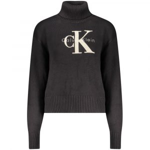Calvin Klein Baumwollpullover in Schwarz
