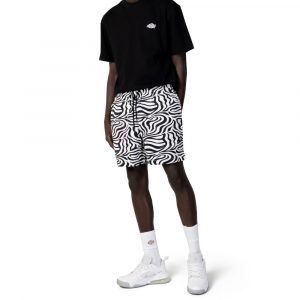 Dickies Schwarze und WeiĂe Bermuda-Shorts aus recyceltem Polyester