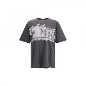 Diesel Graues Baumwoll-Sportshirt