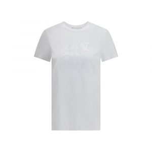 Max Mara Baumwoll-T-Shirt in Reinweiß