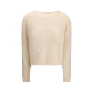 Max Mara Beiger Polyamid-Sweater