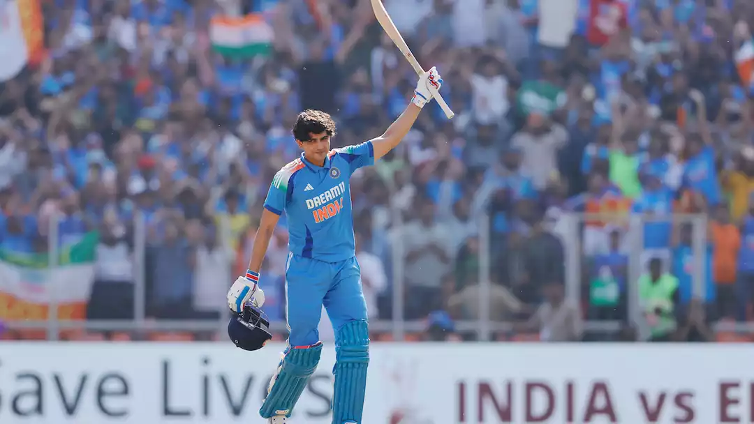 Shubman Gill Batting for India